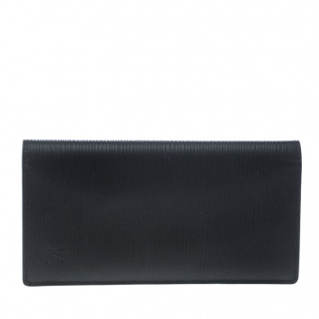Pre Owned Louis Vuitton Black Epi Leather Credit Card and Currency Wallet