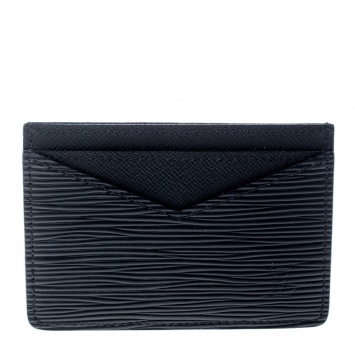 Pre Owned Louis Vuitton Black Epi Leather Neo Porte Cartes Card Holder