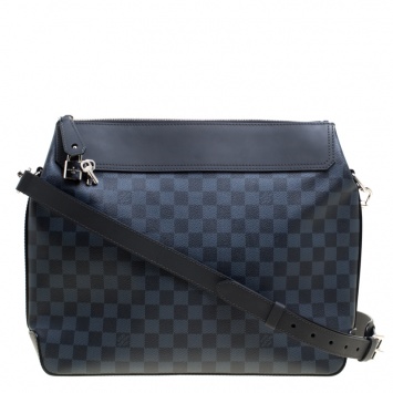 Pre Owned Louis Vuitton Damier Cobalt Canvas Greenwich Messenger Bag