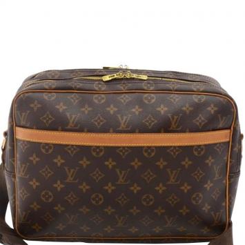 Pre Owned Louis Vuitton Monogram Canvas Reporter GM Bag
