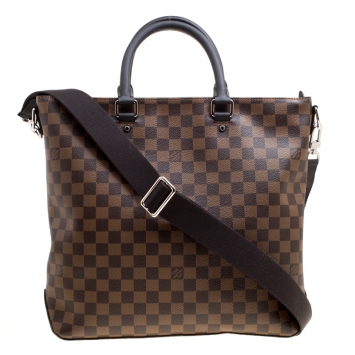 Pre Owned Louis Vuitton Damier Ebene Canvas Jake Bag