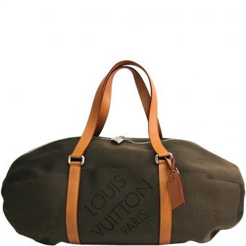 Pre Owned Louis Vuitton Earth Damier Geant Attaquant Duffel Bag