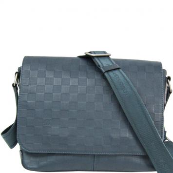 Pre Owned Louis Vuitton Damier Infini Leather District PM Bag 