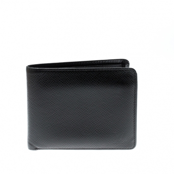 مملوكة مسبقًا Louis Vuitton Black Taiga Leather Wallet