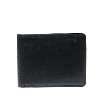 Pre Owned Louis Vuitton Black Damier Infini Leather Multiple Wallet