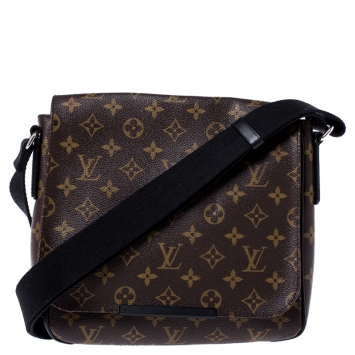 Pre Owned Louis Vuitton Monogram Canvas District PM Bag