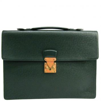 Pre Owned Louis Vuitton Episea Taiga Leather Serviette Kourad Briefcase