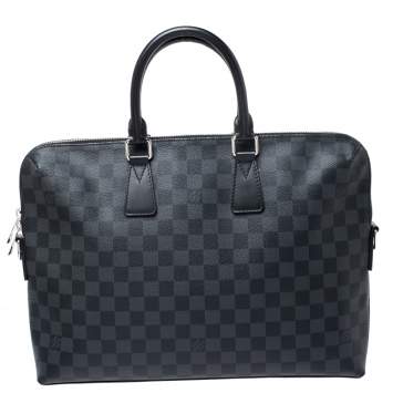 Pre Owned Louis Vuitton Damier Graphite Canvas Porte Documents Jour Messenger Bag