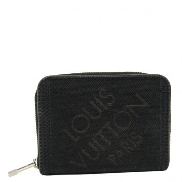 Pre Owned Louis Vuitton Black Damier Geant Canvas Wallet 