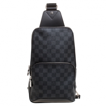 Pre Owned Louis Vuitton Damier Graphite Avenue Sling Bag