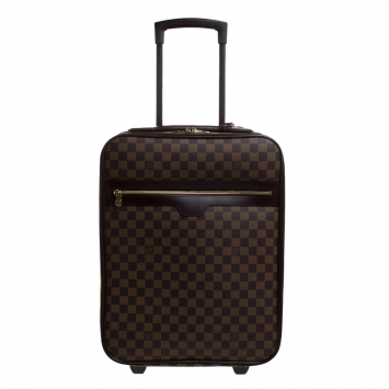 Pre Owned Louis Vuitton Damier Ebene Canvas Pegase 45 Luggage