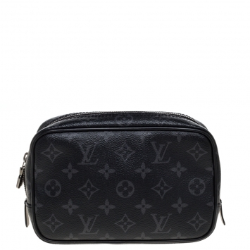 Pre Owned Louis Vuitton Monogram Eclipse Canvas Toilet Pouch PM