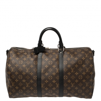 Pre Owned Louis Vuitton Monogram Canvas Keepall Bandouliere 45 Bag