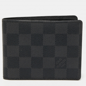 Pre Owned Louis Vuitton Damier Graphite Canvas Multiple Bifold Wallet