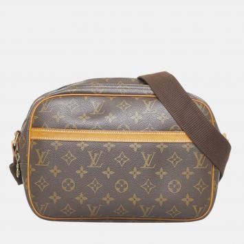 Pre Owned Louis Vuitton Brown Monogram Canvas Reporter PM Crossbody Bag