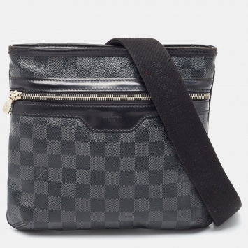 Louis Vuitton Limited Edition Damier Graphite Rope Canvas District PM  Messenger Bag - Yoogi's Closet