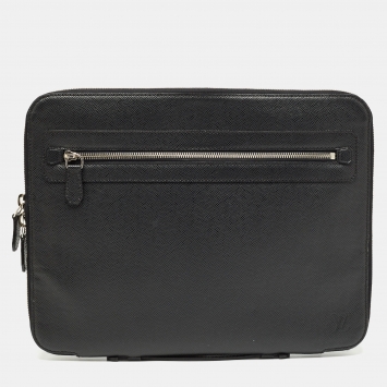 Pre Owned Louis Vuitton Ardoise Taiga Leather Vladimir Business Portfolio