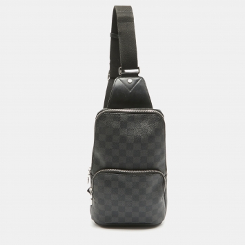 Pre Owned Louis Vuitton Damier Graphite Avenue Sling Bag