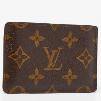 Pre Owned Louis Vuitton Monogram Canvas Card Holder 