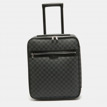 Pre Owned Louis Vuitton Damier Graphite Canvas Pegase 45 Luggage
