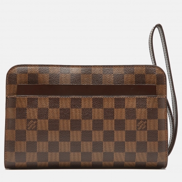 Pre Owned Louis Vuitton Damier Ebene Canvas Saint Louis Pochette