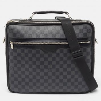 Pre Owned Louis Vuitton Damier Graphite Canvas Steeve Briefcase Bag