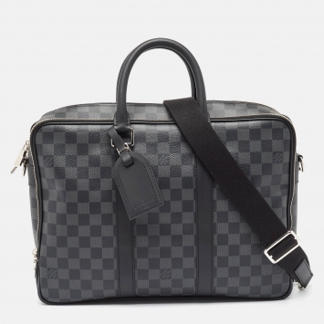 Pre Owned Louis Vuitton Damier Graphite Canvas NM Icare Bag