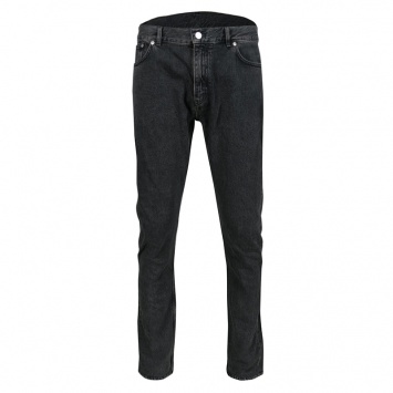 Pre Owned Louis Vuitton Black Faded Effect Denim Slim Fit Jeans XL