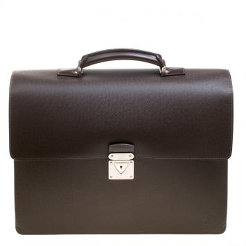 Pre Owned Louis Vuitton Grizzli Taiga Leather Robusto 1 Compartment Briefcase