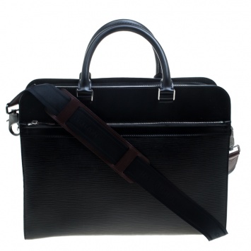 Pre Owned Louis Vuitton Epi Leather Bassano GM Briefcase 
