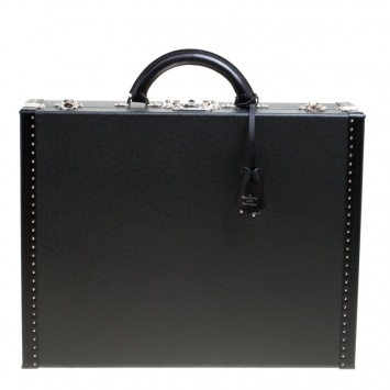 Pre Owned Louis Vuitton Black Taiga Leather President Briefcase