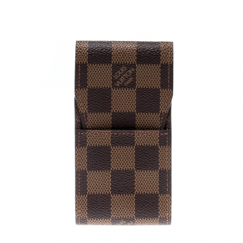Pre Owned Louis Vuitton Damier Ebene Canvas Cigarette Case