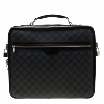 Pre Owned Louis Vuitton Damier Graphite Canvas Steeve Briefcase Bag