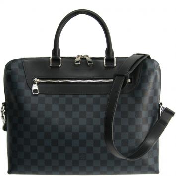 Pre Owned Louis Vuitton Damier Cobalt Canvas Porte-Documents Jour Bag