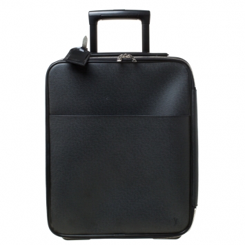 Pre Owned Louis Vuitton Ardoise Taiga Leather Pegase 45 Business Luggage