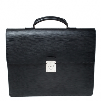 Pre Owned Louis Vuitton Black Epi Leather Robusto 2 Compartment Briefcase