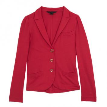 Pre Owned Marc by Marc Jacobs Red Cotton Blazer