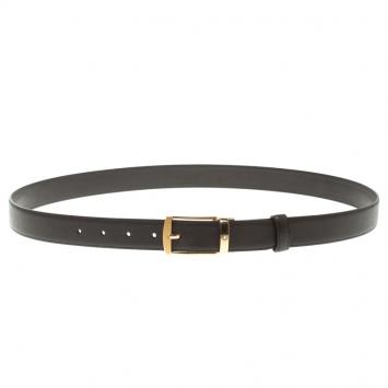 Pre Owned Montblanc Brown Saffiano Leather Pin Buckle Belt 120 CM