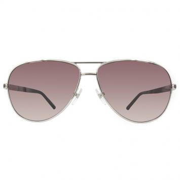 Pre Owned Mont Blanc Shiny Rose Gold/Gradient Smoke MB521S Aviator Sunglasses