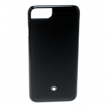 Pre Owned Montblanc Black Leather Hardphone Iphone 8 Case
