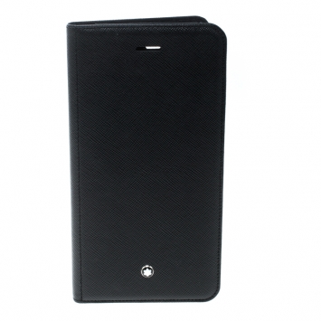مملوكة مسبقًا Montblanc Black Leather Flipside Iphone 8 Plus Case