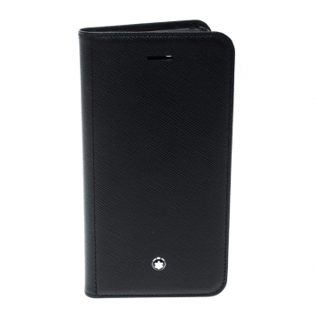 مملوكة مسبقًا Montblanc Black Leather Flipside Iphone 8 Case