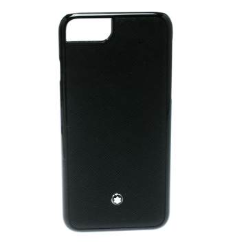 Pre Owned Montblanc Black Leather Hardphone Iphone 8 Case