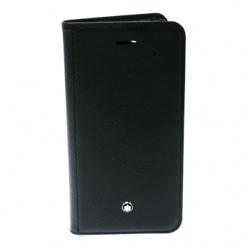 Pre Owned Montblanc Black Leather Flipside iPhone 8 Case