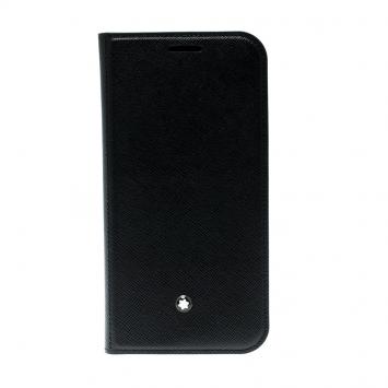 Pre Owned Montblanc Black Leather Flipside Samsung S7 Case