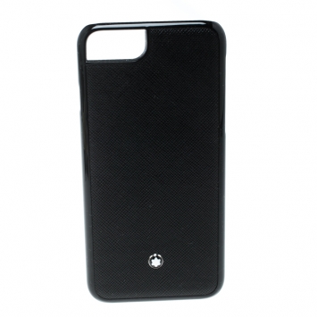 Pre Owned Montblanc Black Leather Hardphone iPhone 8 Case