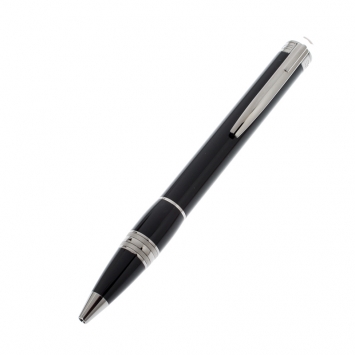 Pre Owned Montblanc StarWalker Midnight Black Resin Ruthenium Coated Ballpoint Pen