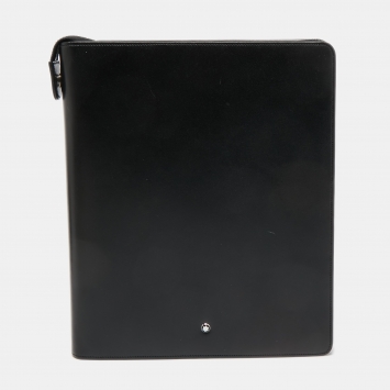 مملوكة مسبقًا Montblanc Black Leather Meisterstück Notebook Holder