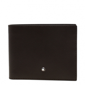 مملوكة مسبقًا Montblanc Dark Brown Leather Bifold Wallet