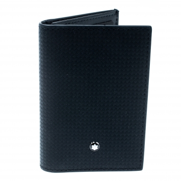 مملوكة مسبقًا Montblanc Navy Blue Leather Extreme Business Card Holder 